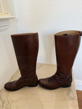 Frye Melissa Button Back Zip Riding Boots